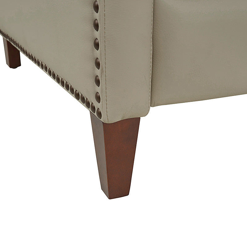 Deliat Genuine Leather Recliner Chair - Premium Comfort for Living Room, Home Theater & Office - Adjustable Footrest & Lumbar Support - Brown PU Leather Sofa for Relaxation & Entertainment