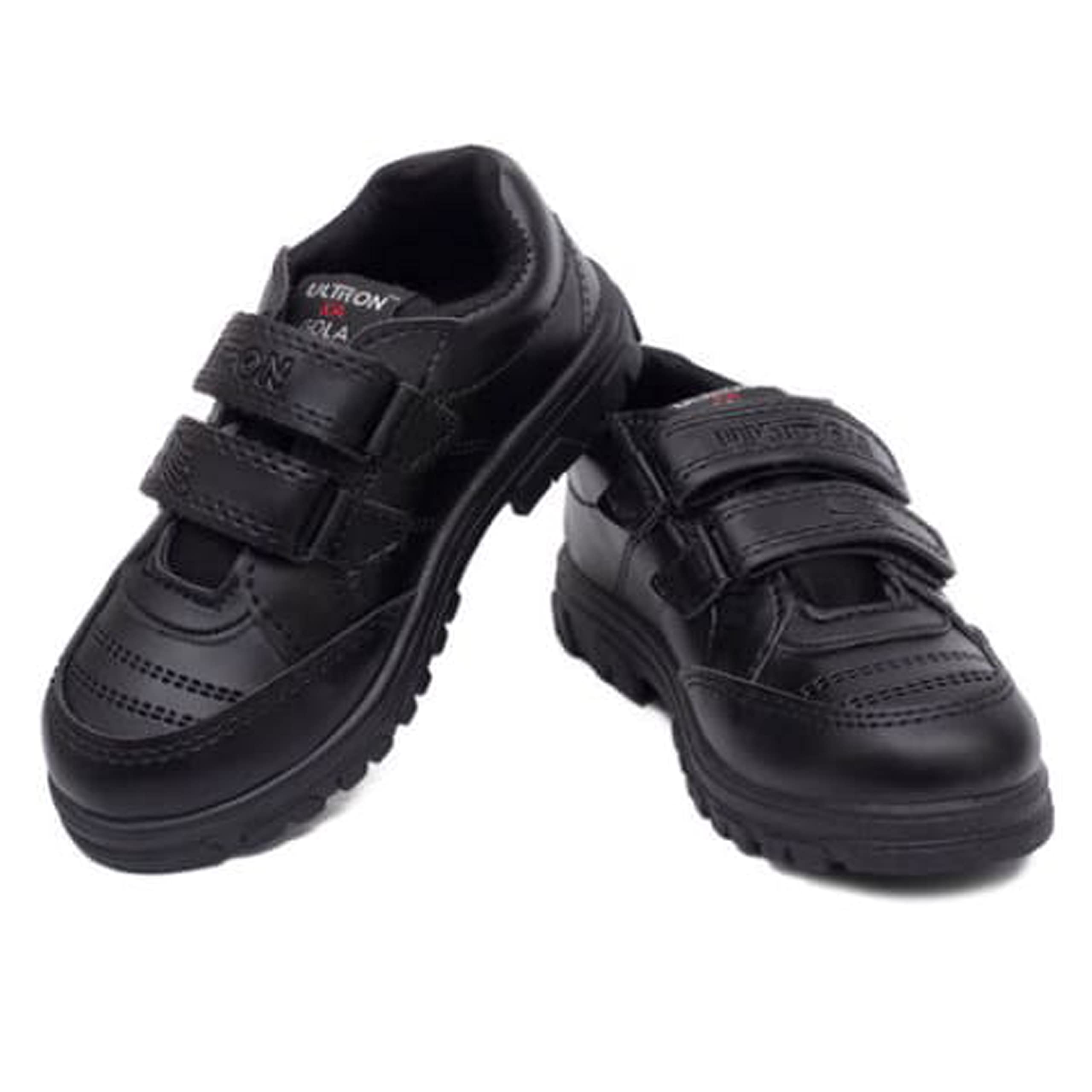 Elegant Boys Velcro School Uniform Shoes - Comfortable & Durable for Daily Wear, Classroom & Playground Activities
