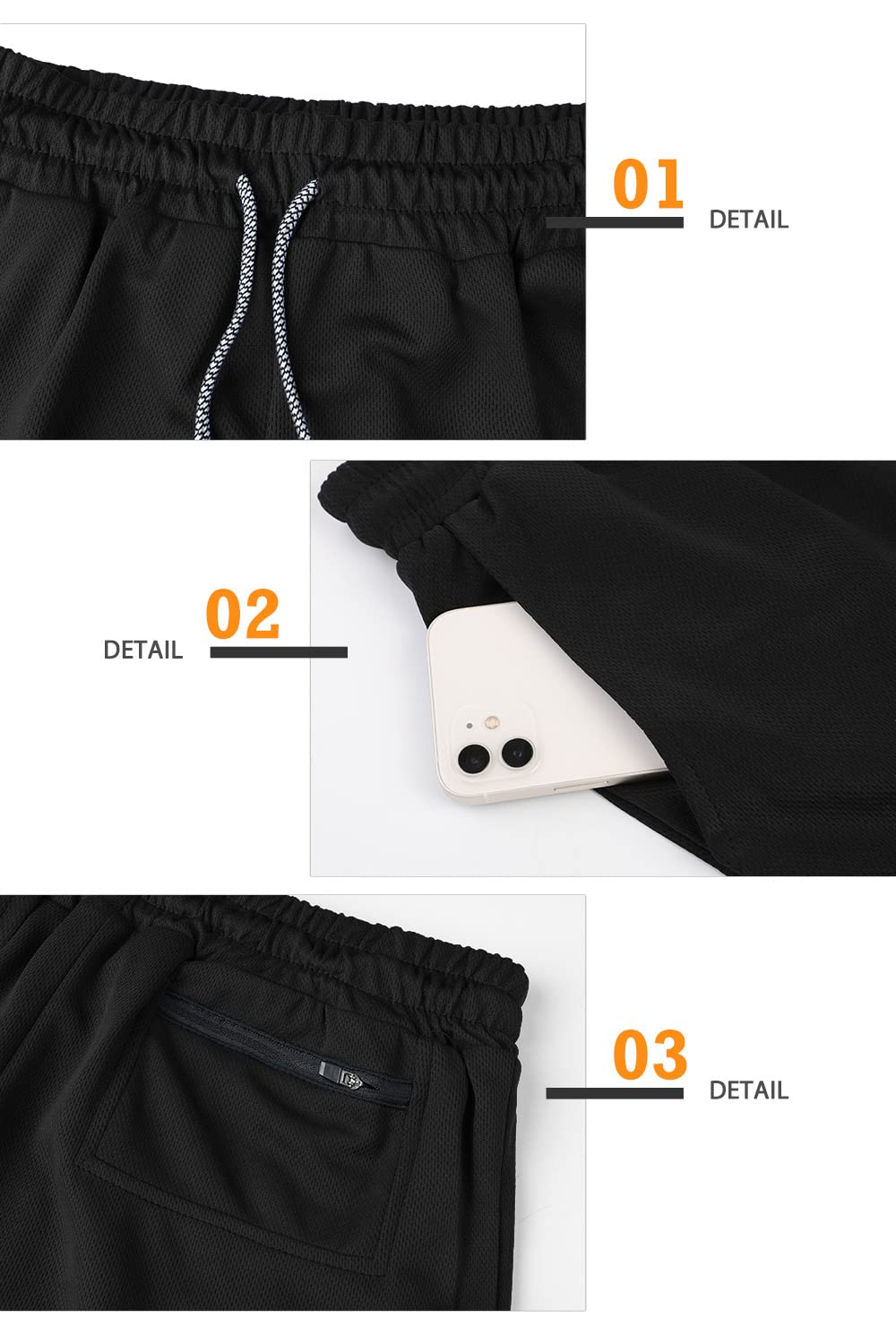 Surenow Men's Running Shorts - 2-in-1 Workout Shorts with Liner for Gym, Yoga & Outdoor Sports | 7-Inch Breathable Athletic Shorts for Running, Training & Active Lifestyle