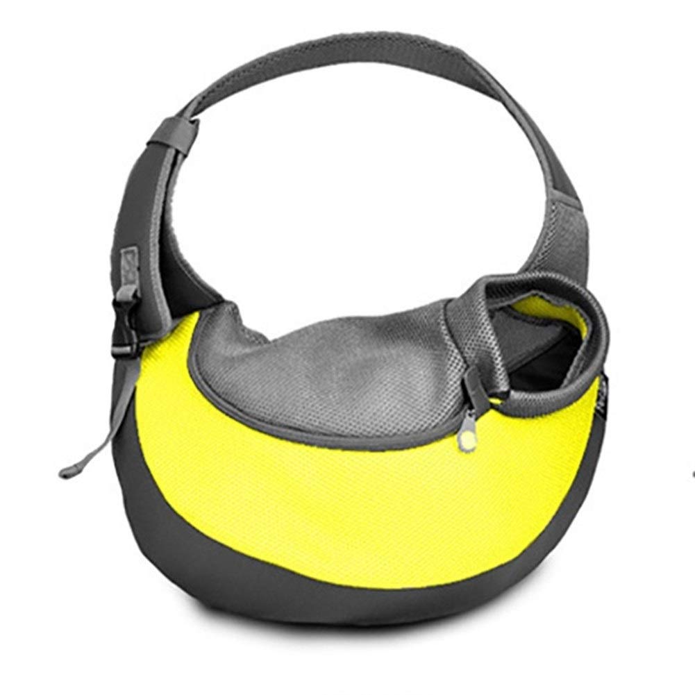 Portable Breathable Mesh Dog Carrier Backpack - Lightweight Pet Shoulder Sling for Small Dogs, Ideal for Travel, Hiking, Walking & Outdoor Adventures - Perfect for Daily Commutes, Park Visits & Vet Trips