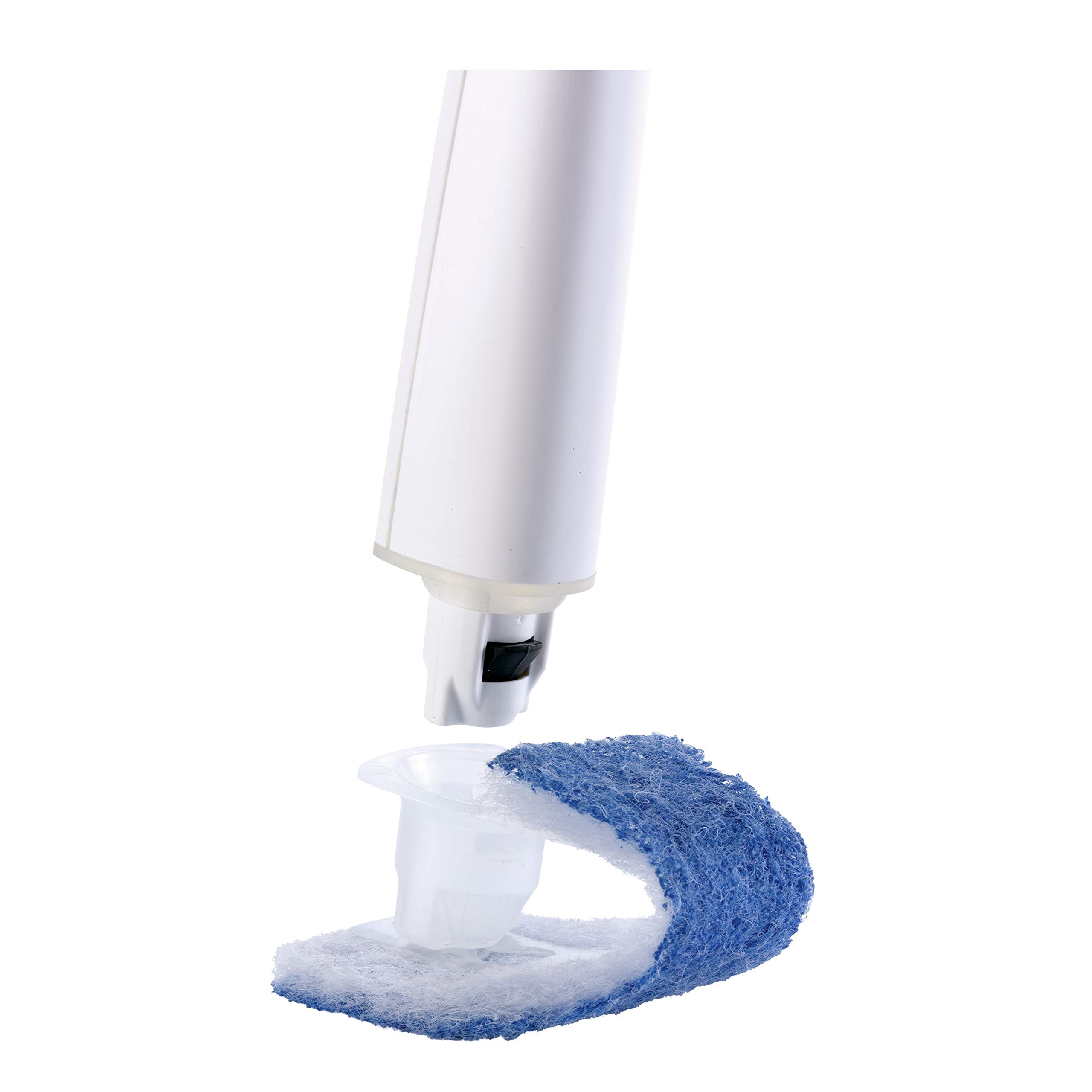 Scotch-Brite Disposable Toilet Scrubber Cleaning System - Heavy Duty Bathroom Cleaning Brush with Handle for Stains & Grime - Perfect for Toilets, Sinks & Tubs