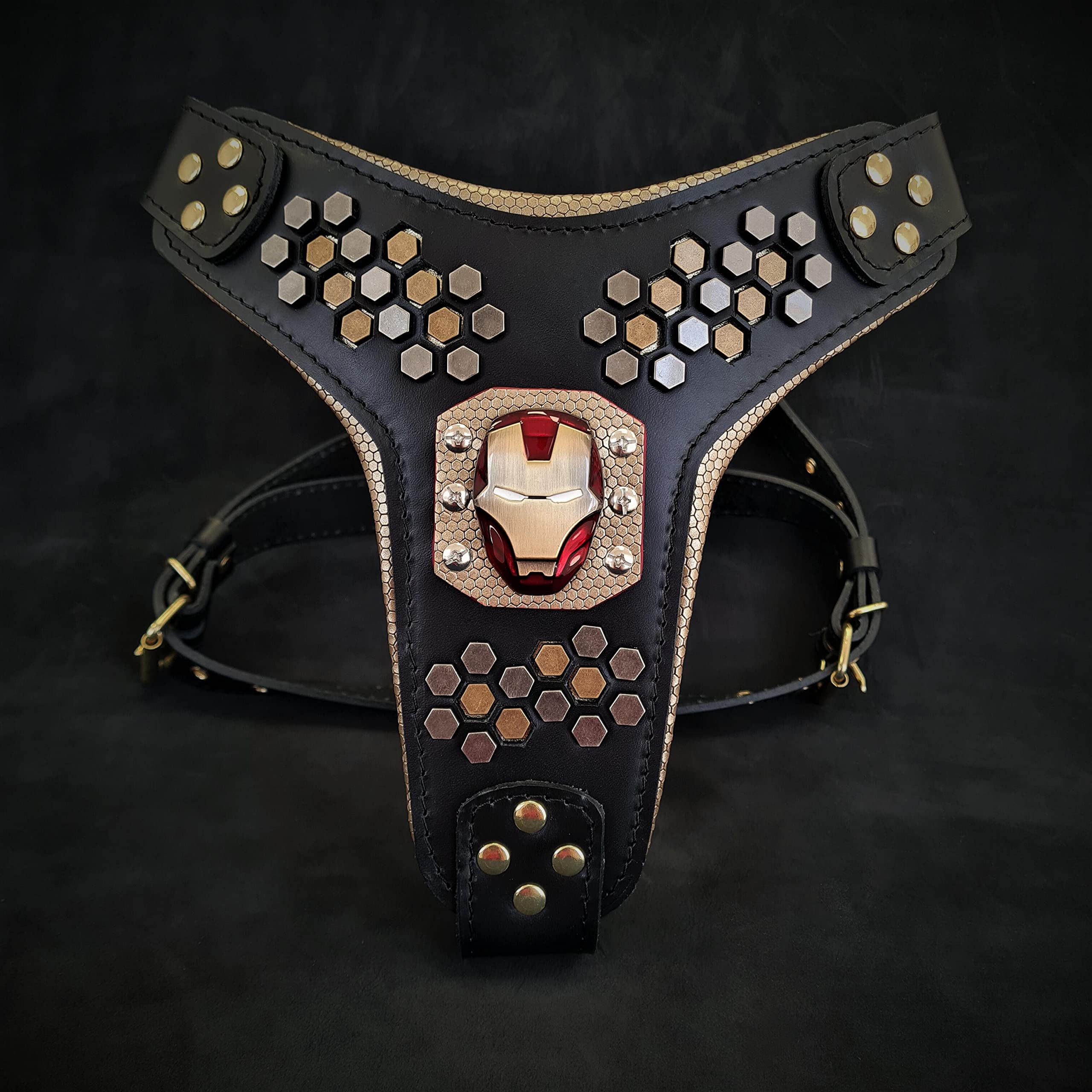 Bestia Iron Man Harness for Large Dogs - Heavy Duty No Pull Dog Vest for Big Breeds Like German Shepherds, Great Danes - Perfect for Walking, Training & Outdoor Adventures