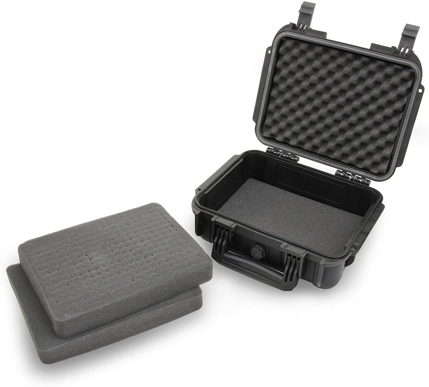 CASEMATIX Graded Coin Holder Case - Waterproof Storage Box for PCGS & NGC Coin Slabs (Fits 55+ Slabs) - Customizable Foam & Padlock Included - Perfect for Coin Collectors & Secure Display at Home or Shows