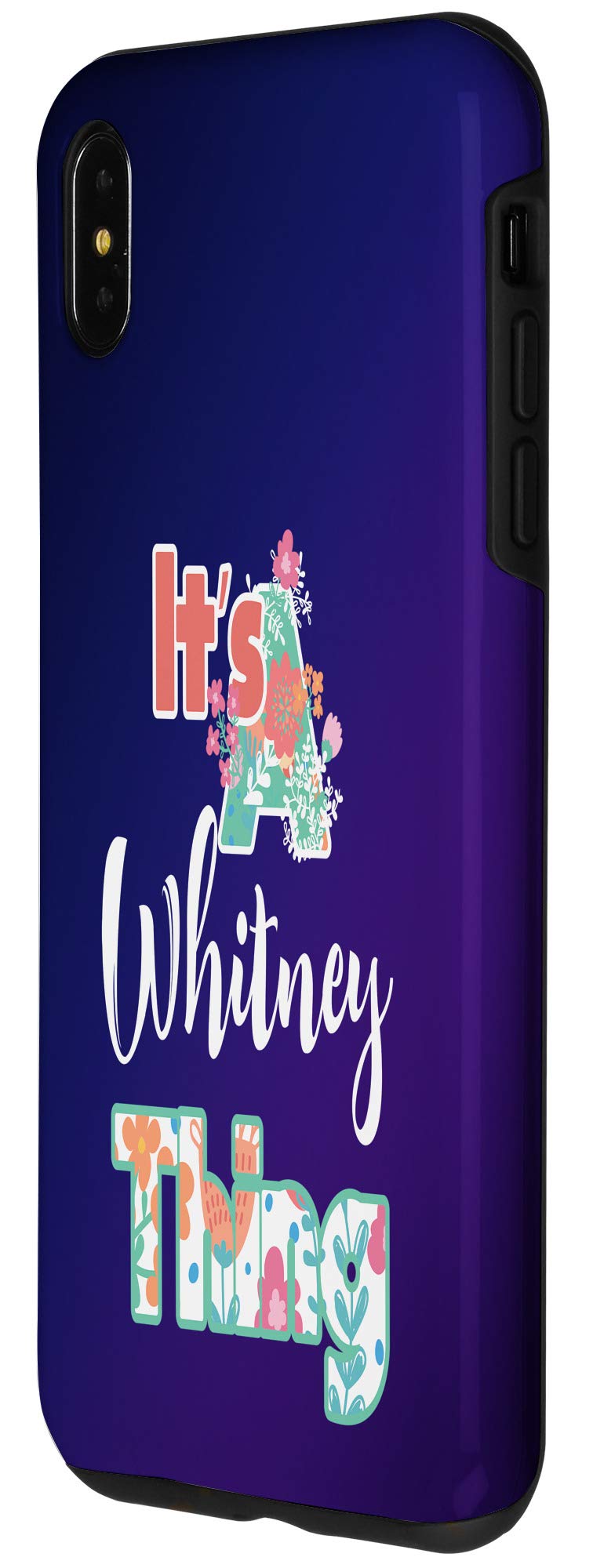 Funny Whitney Thing iPhone XS Max Case for Women - Cute Name Design Protective Phone Cover for Girls, Perfect for Daily Use, Travel & Gifts