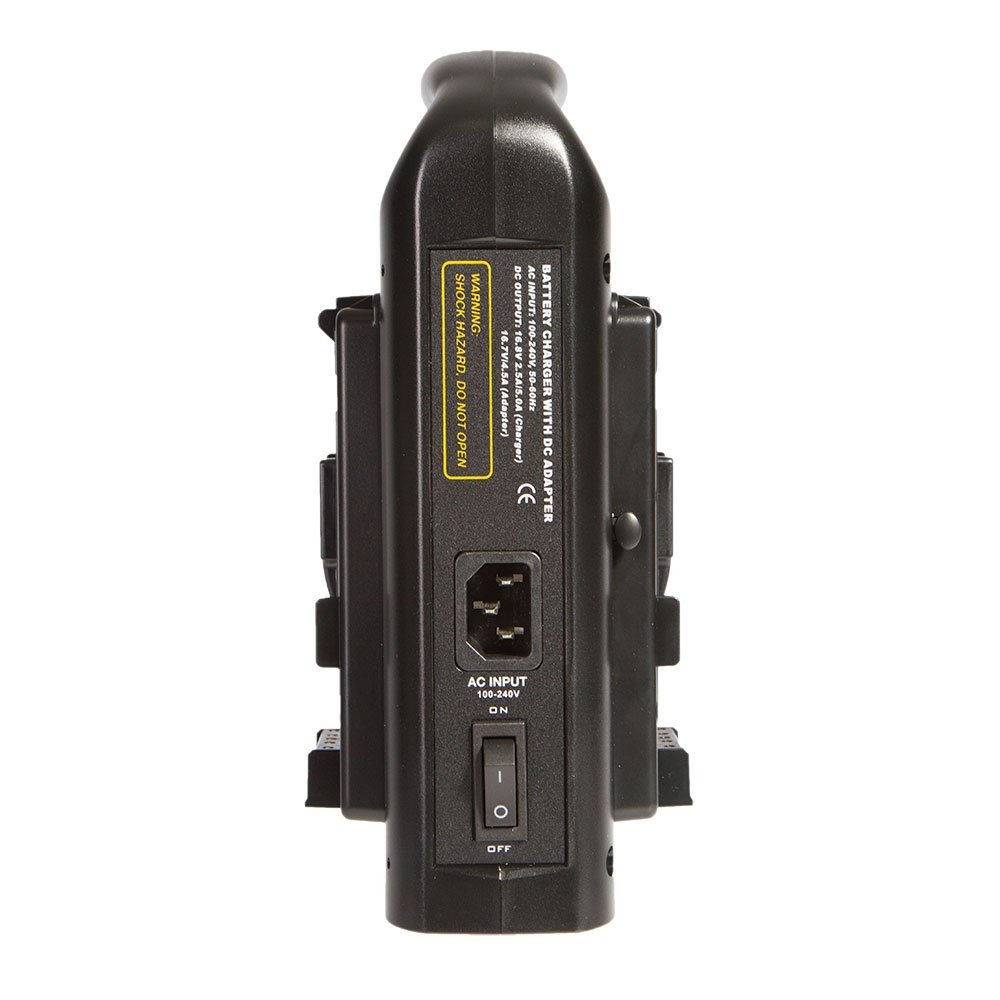 Ikan C-2KS V Mount Dual Battery Charger (Black) - Fast Charging for DSLR Cameras, Video Cameras & LED Lights - Perfect for Professional Photographers & Videographers