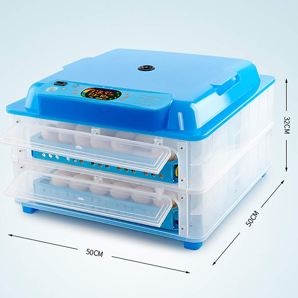 128 Egg Fully Automatic Poultry Incubator with Temperature & Humidity Control, Auto Water Refill for Chicken, Goose, Duck Eggs - 220V Hatcher for Home Farming & Backyard Poultry Breeding