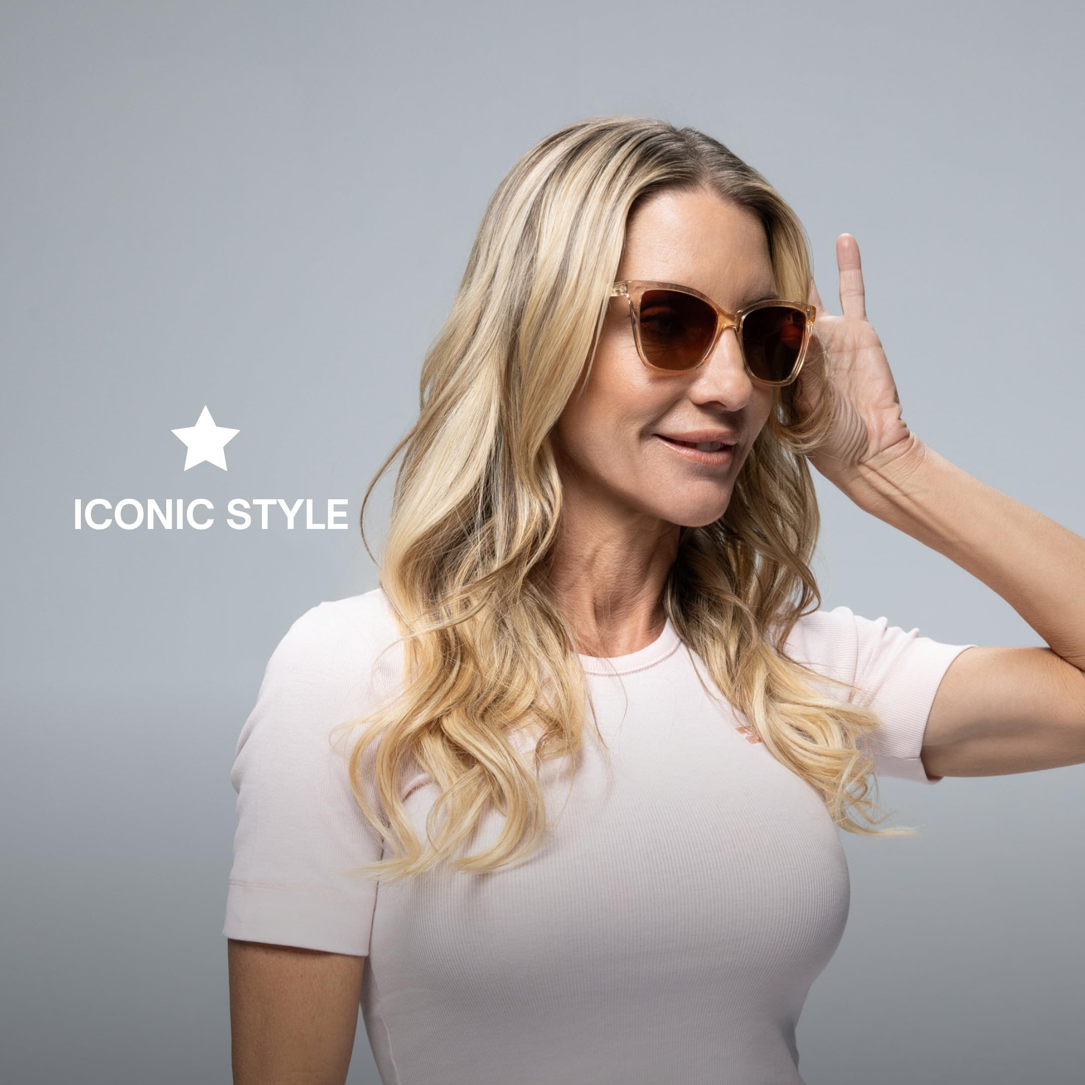Lucyd Lyte (2025 Version) Bluetooth Smart Glasses for Women - UV400 Polarized Lenses, Open Ear Speakers & Microphone - Hands-Free Calling, Music Streaming & Sun Protection - Perfect for Driving, Outdoor Activities & Work Meetings (Standard)