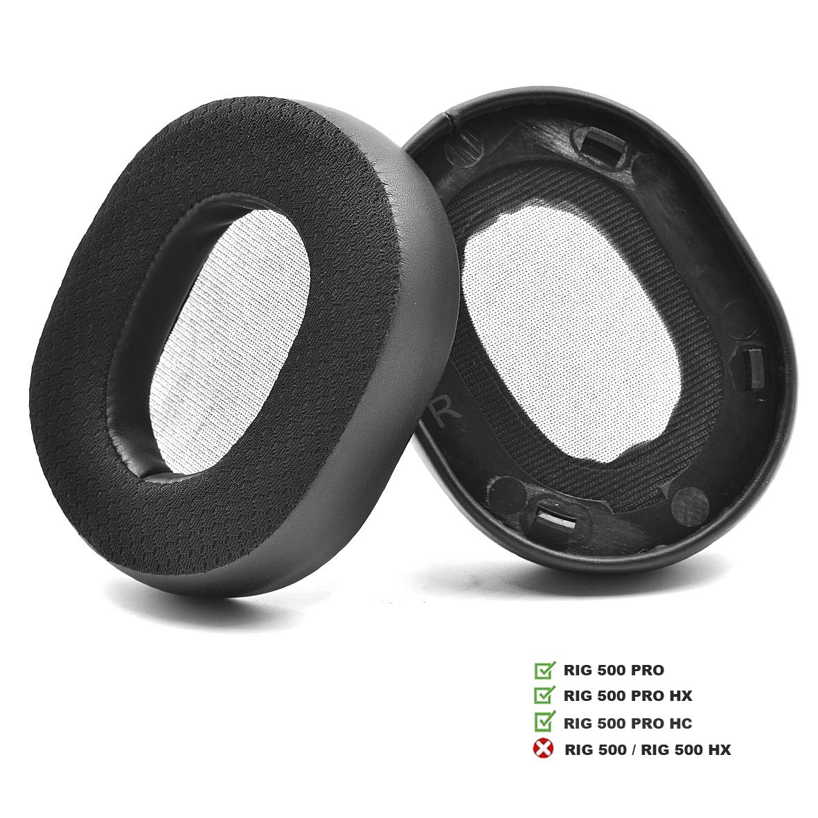Replacement Ear Pads for Plantronics RIG500 PRO HC HX Gaming Headset - Soft Memory Foam Cushions for Comfort - Perfect for Long Gaming Sessions & Professional Esports Use