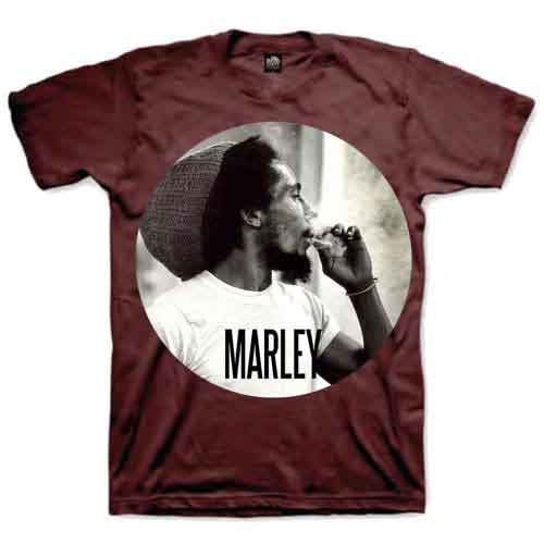 Bob Marley Unisex T-Shirt: Smokin Circle Reggae Music Graphic Tee - Perfect for Concerts, Festivals & Casual Wear