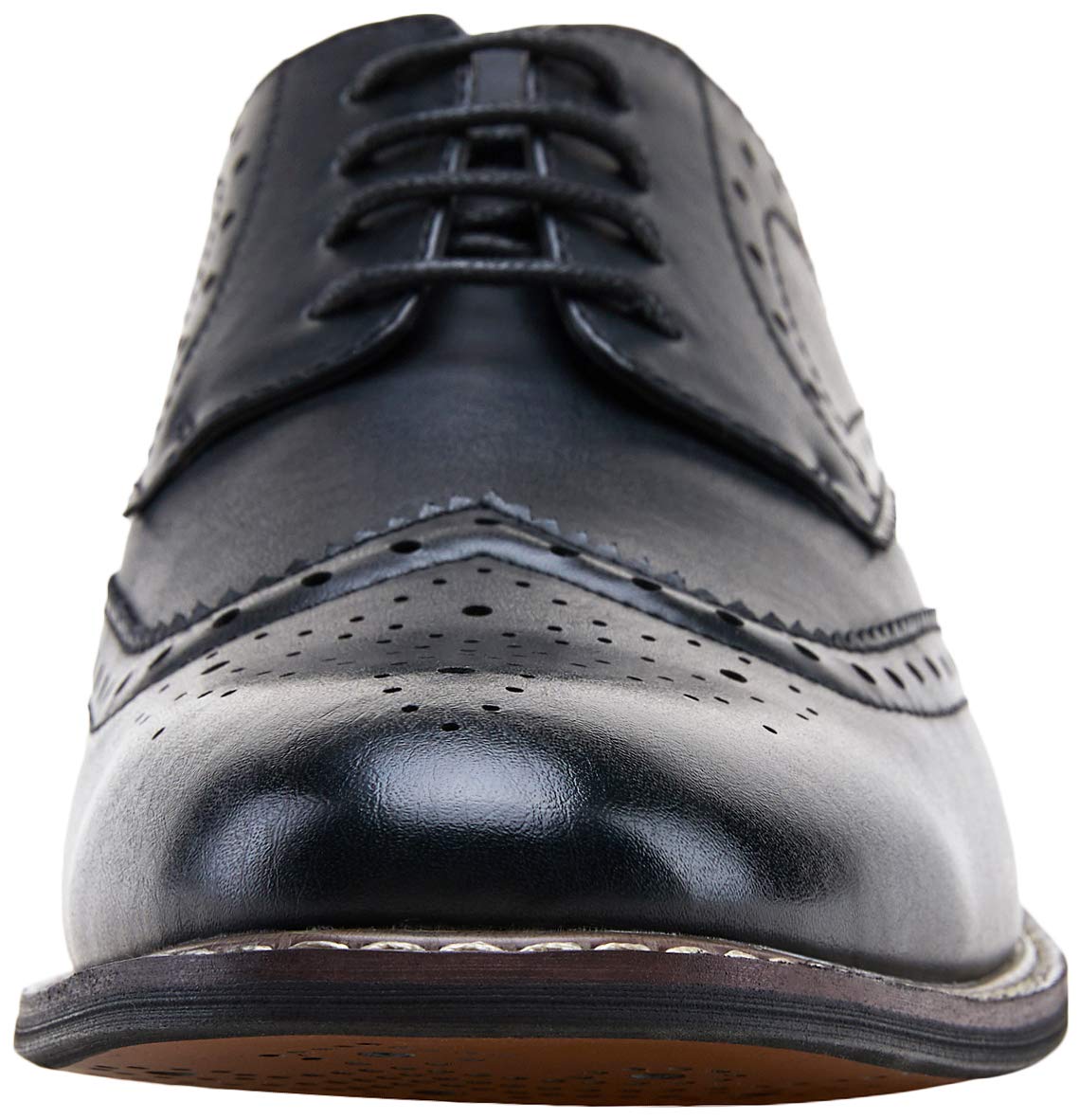 Premium Jousen Men's Wingtip Oxford Dress Shoes - Classic Cap Toe Brogue Business Formal Shoes for Office, Wedding & Special Occasions