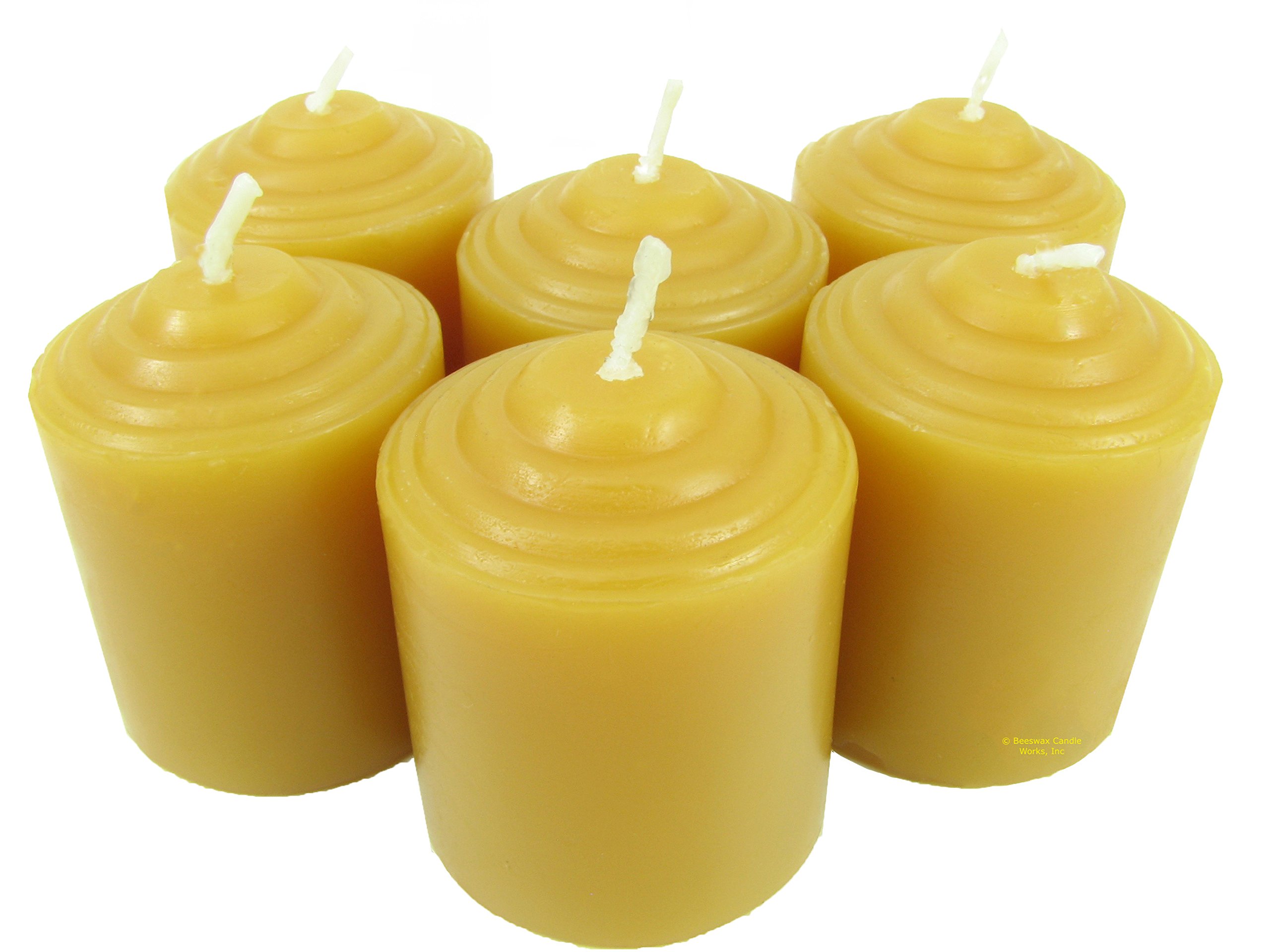 Premium 100% Pure USA Beeswax Candles - 10-Hour Burn Time Votive Set (Pack of 48) | Natural Scent, Clean Burning for Home, Wedding, Spa & Meditation Decor