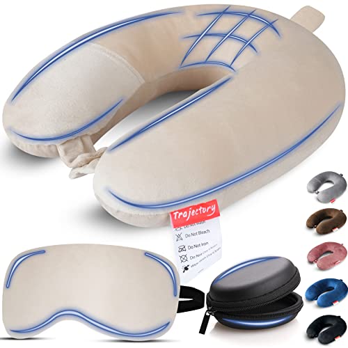 Beige With Eye Mask And Accessories Case