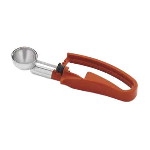 Vollrath #50 0.67 Oz Squeeze Handle Disher with Terracotta Handle - Perfect for Portion Control, Ice Cream Scooping & Food Service Use