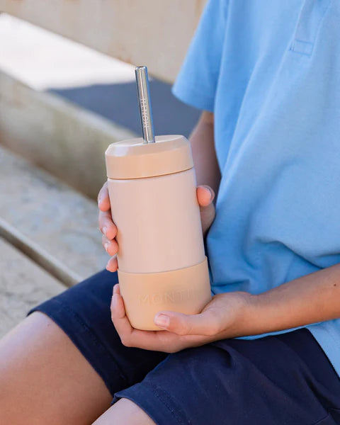 Montii Fusion Smoothie Cup 350ml - BPA-Free Reusable Blender Bottle with Lid & Straw, Assorted Colors - Perfect for Protein Shakes, Juicing & On-the-Go Healthy Drinks