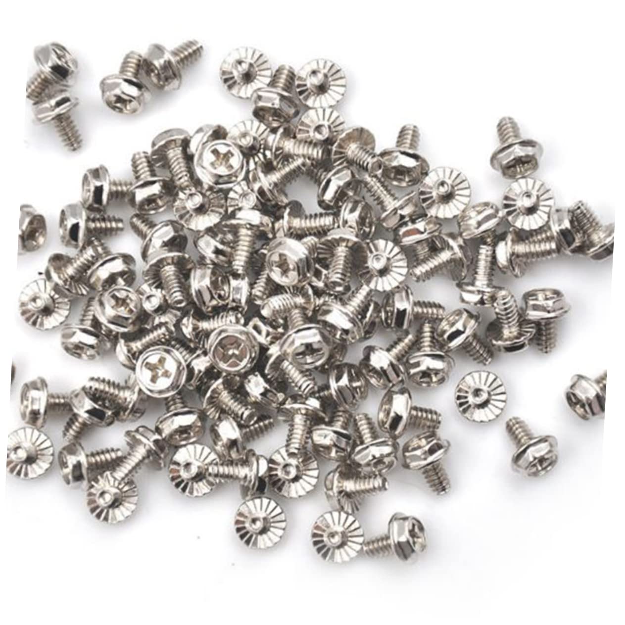 100pcs Metal Slot Screws Fastener Round Head for Computer Case - Build Your PC Fast | Perfect for PC Assembly, Case Modding & Hardware Installation
