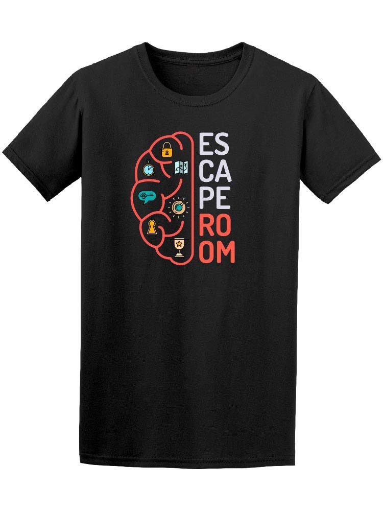 Smartprints Escape Room Brain Teaser T-Shirt for Men | Fun Puzzle & Mystery Game Lover Gift | Casual Wear for Escape Room Enthusiasts