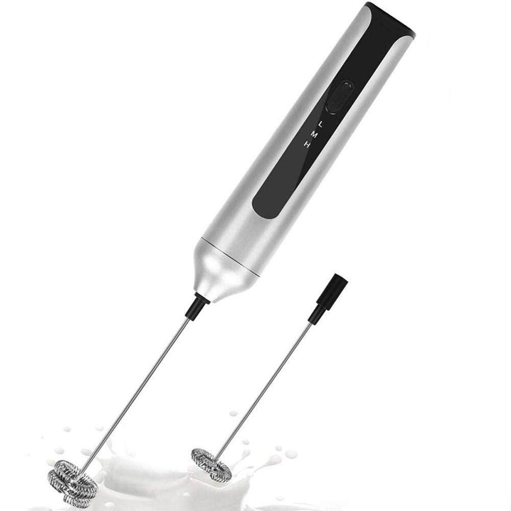 Electric USB Rechargeable Milk Frother & Mixer - Handheld Multi-Function Eggbeater for Coffee, Hot Chocolate & Baking | Perfect for Home Kitchen & Cafe Use