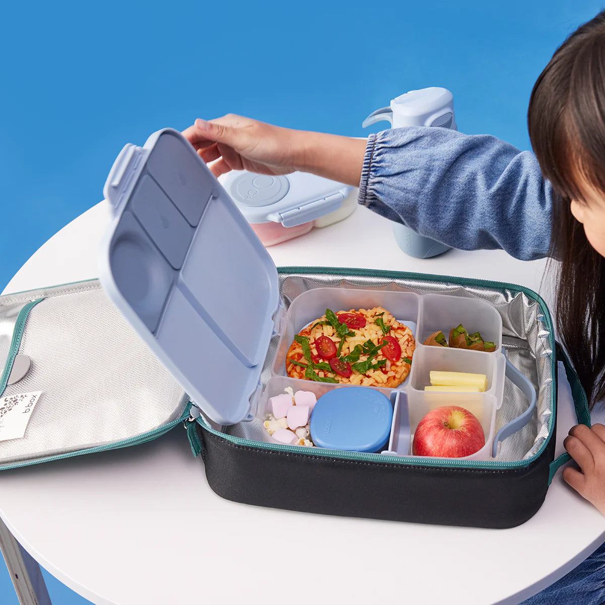 b.box Insulated Kids Lunch Box - Leak Proof & BPA Free, Perfect for School, Picnics & Travel | Chillout Design