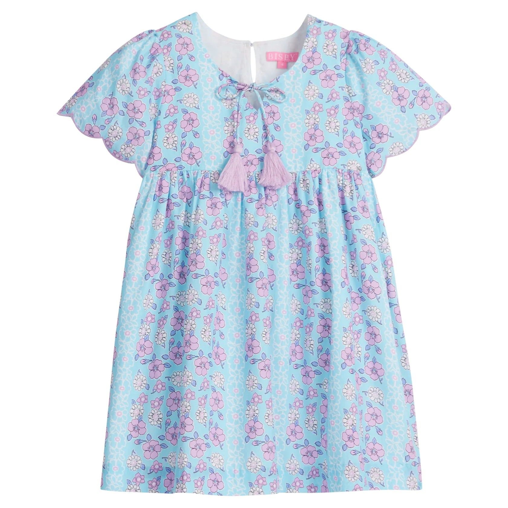 Bisby Riviera Dress - Floral Print Aqua Blue Summer Dress for Women | Beach Vacation, Party, Casual Wear