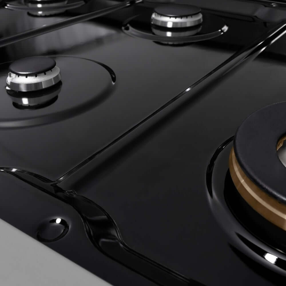 ZLINE 48-Inch Stainless Steel Gas Rangetop with 8 Burners & Porcelain Cooktop - Professional SRT48 Model for Home Chefs & Commercial Kitchens | Perfect for Large Family Cooking, Entertaining & Restaurant Use
