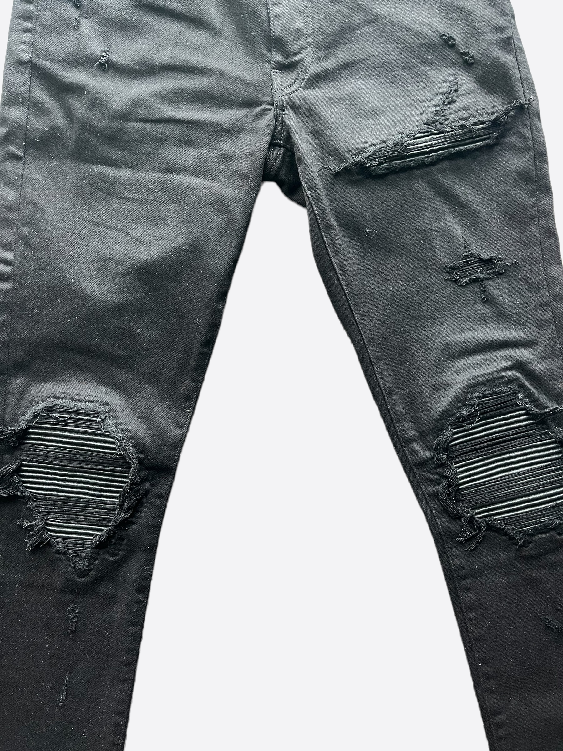 Amiri Black Distressed MX1 Jeans for Men - Premium Ripped Skinny Denim Pants | Perfect for Streetwear, Casual Outfits & Night Out