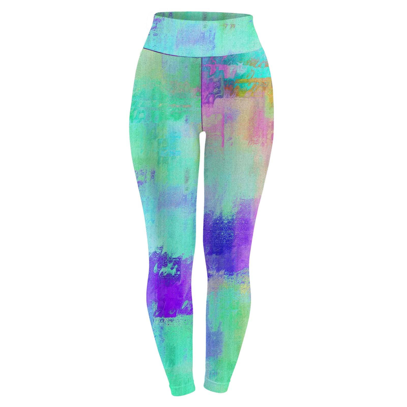 Stylish Tie Dye Yoga Pants for Women - High Waist Tummy Control Workout Leggings with Hip Lift | Perfect for Yoga, Gym, Running & Casual Wear