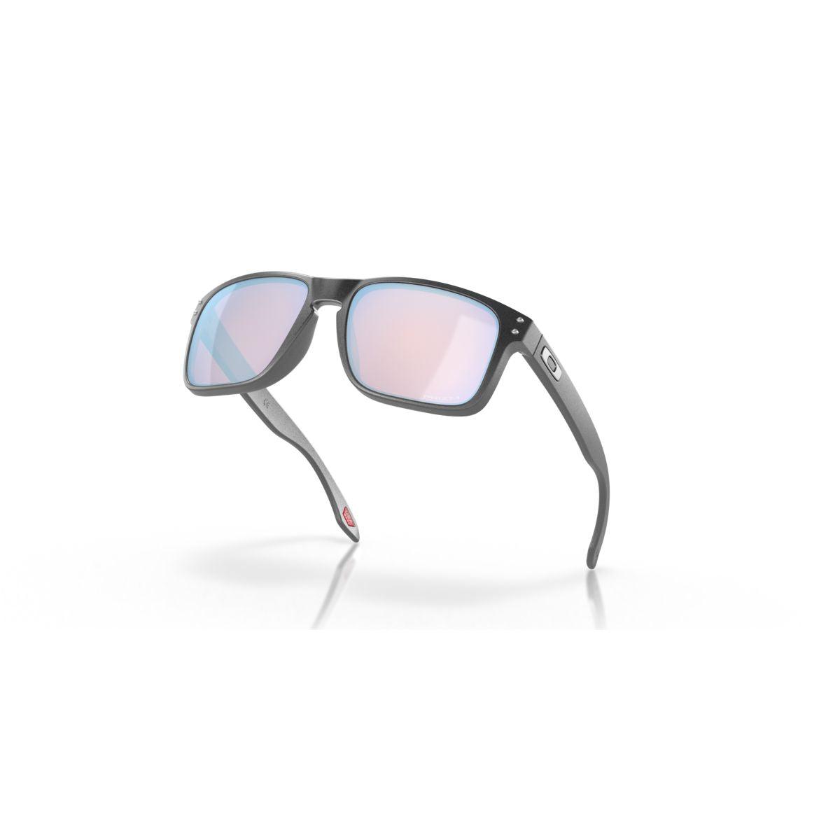 Oakley Holbrook Sunglasses Steel Frame with Prizm Snow Sapphire Lenses - Model 0OO9102 9102U5 - Perfect for Snow Sports & Outdoor Activities