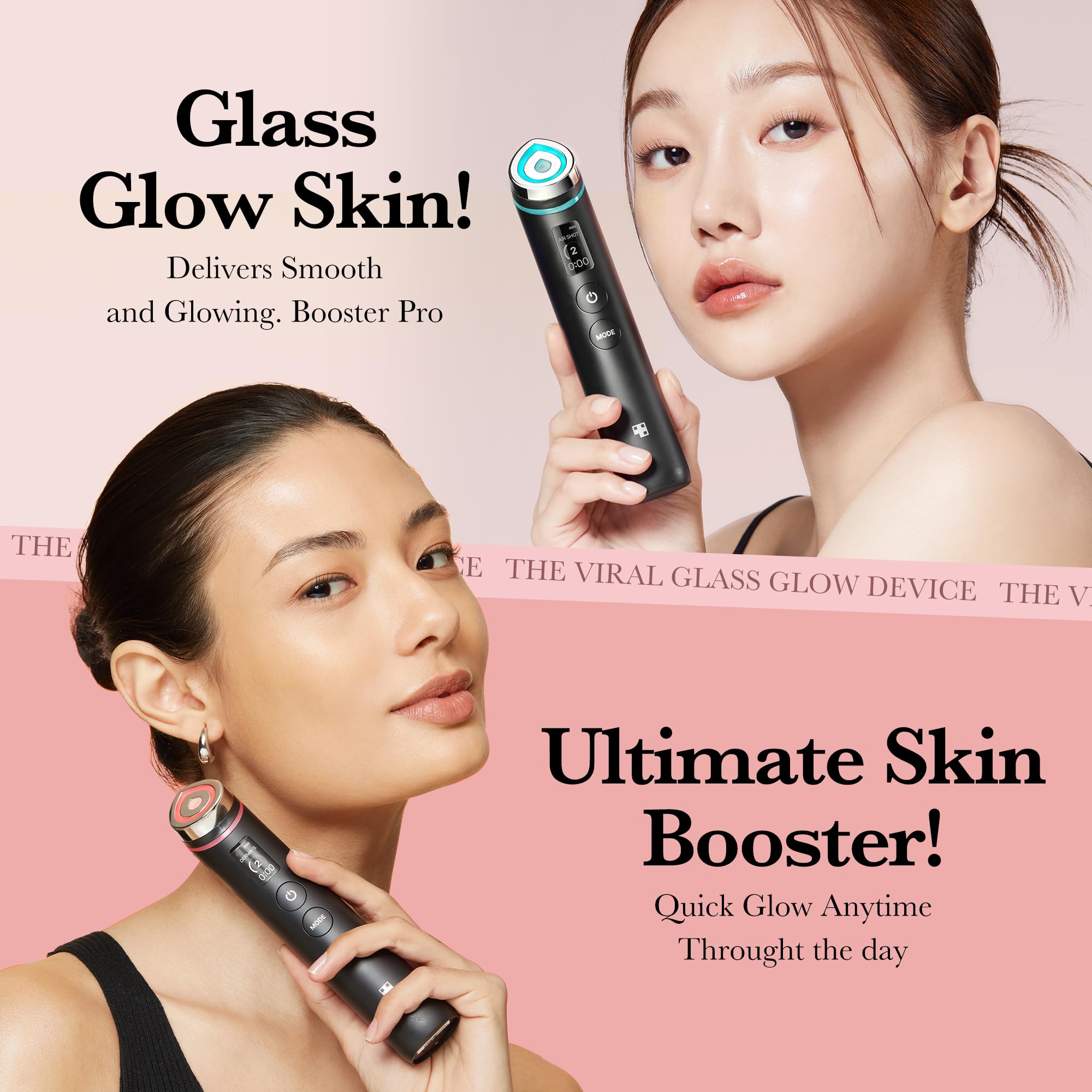Medicube Age-R Booster Pro | 6-in-1 LED Anti-Wrinkle Device | Korean Skincare for Glowing Skin at Home