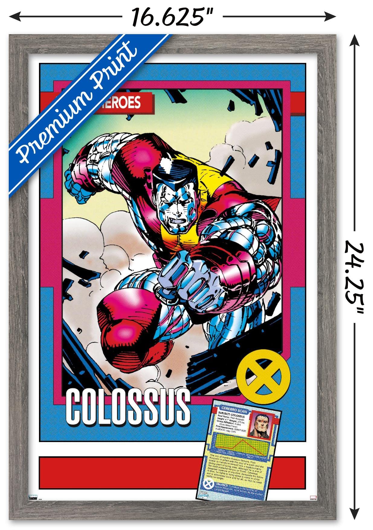 Trends International Marvel Trading Cards - Colossus Wall Poster, 14.725