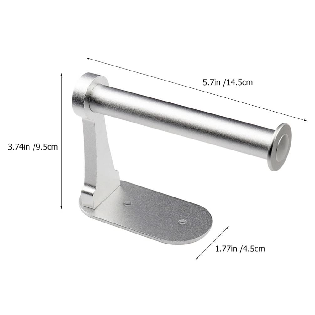 Wall Mounted Toilet Paper Holder - Under Cabinet Roll Dispenser, Aluminum Bathroom Tissue Holder for Space Saving & Stylish Decor - Perfect for Small Bathrooms, RVs & Apartments