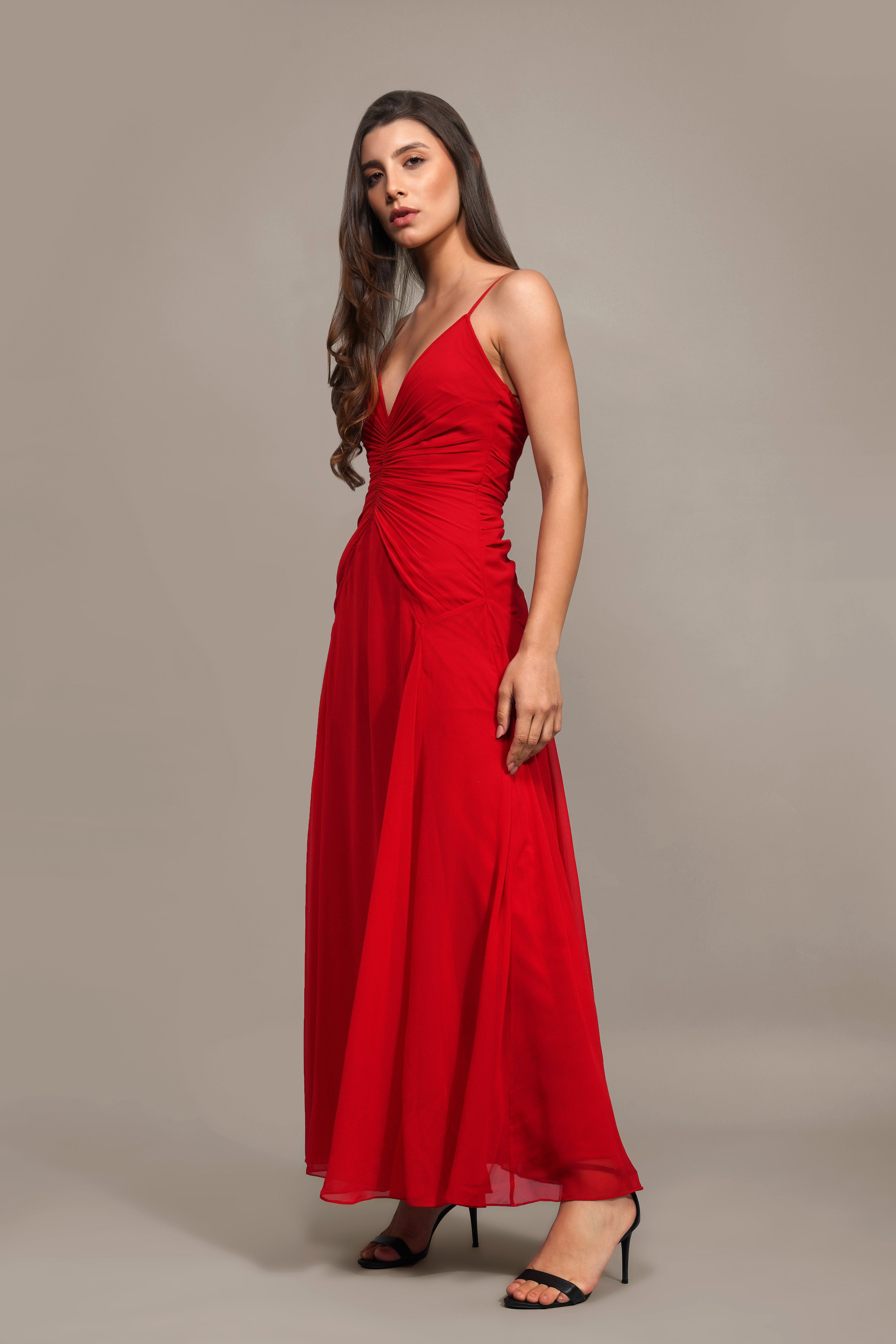 Whitley Maxi Dress in Red - Flowy Long Summer Dress for Women, Elegant & Comfortable - Perfect for Beach, Vacation, and Casual Outings