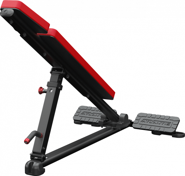ATLANTIS Adjustable Long Incline Bench for Home Gym - Strength Training & Weightlifting Equipment - Perfect for Dumbbell Workouts & Ab Exercises