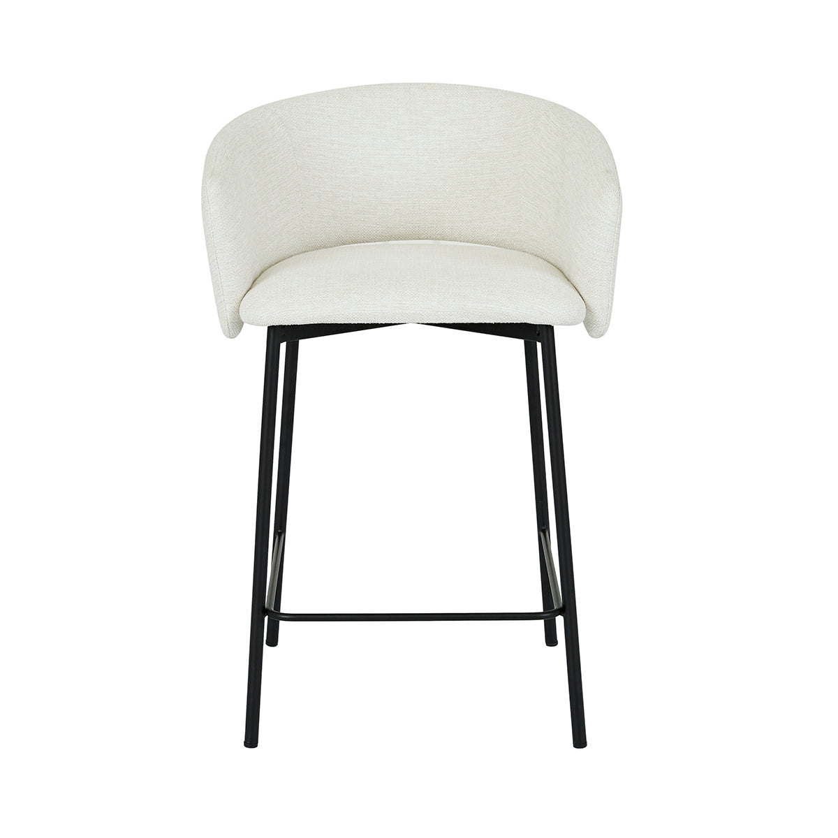 Asher 65cm Bar Stool - Adjustable Height Counter Stool with Backrest - Perfect for Kitchen Island, Breakfast Bar & Home Pub Decor