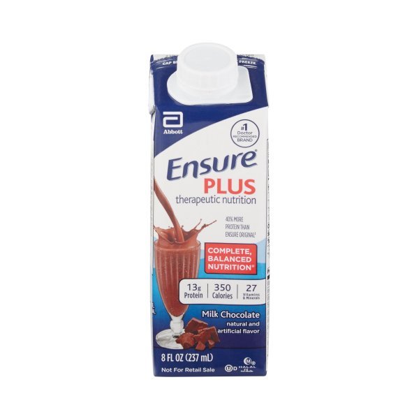Ensure Plus High Protein Nutrition Shake - Ready to Drink Meal Replacement, 8 oz Carton (Pack of 24) - Supports Weight Gain & Muscle Recovery, Ideal for Seniors, Patients & Active Lifestyles