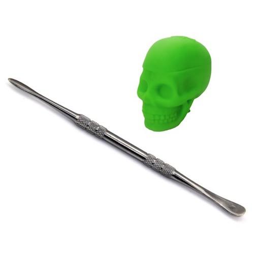 Premium Skull-Shaped Silicone Dab Containers for Wax & Concentrates - Airtight Storage for On-The-Go Use | Perfect for Travel, Camping & Outdoor Activities