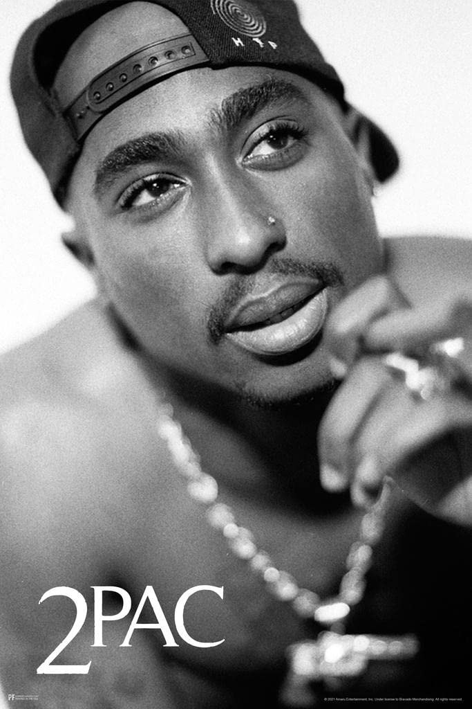 Tupac Smoking Blunt Poster - 36x54 Inch Large 2Pac Wall Art, 90s Hip Hop Rapper Memorabilia for Room Decor, Music Merchandise & Aesthetic Vibes | Perfect for Bedroom, Living Room & Man Cave