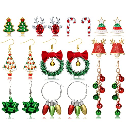 I:10pairs Christmas earrings