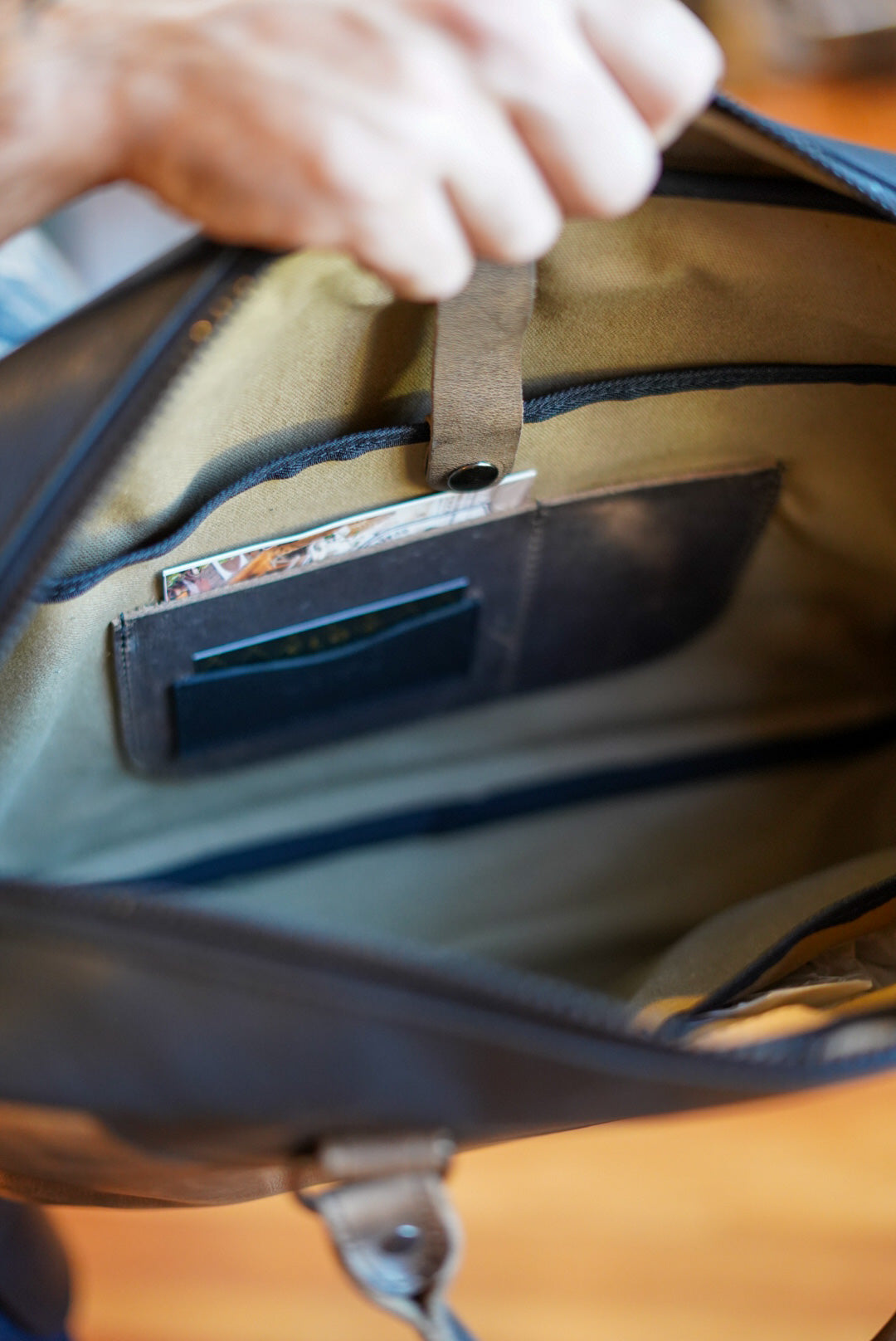 Premium Business Bag for Professionals - Hillbilly Sepia & Pebble Black - Stylish Laptop Briefcase for Office, Work & Travel