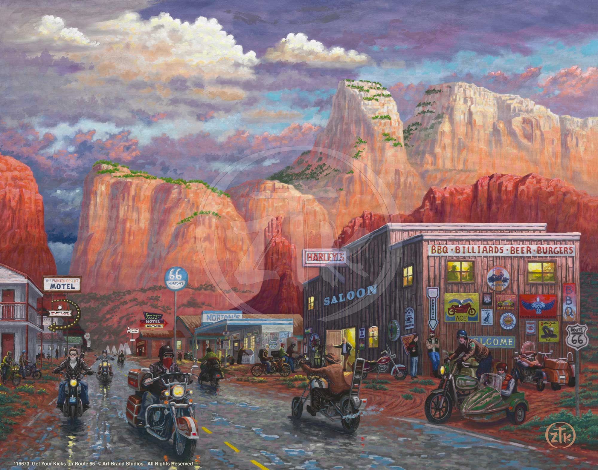 Vintage Route 66 Art Prints - Classic American Road Trip Wall Decor for Home, Office & Cafe | Perfect for Travel Enthusiasts & Road Trip Lovers