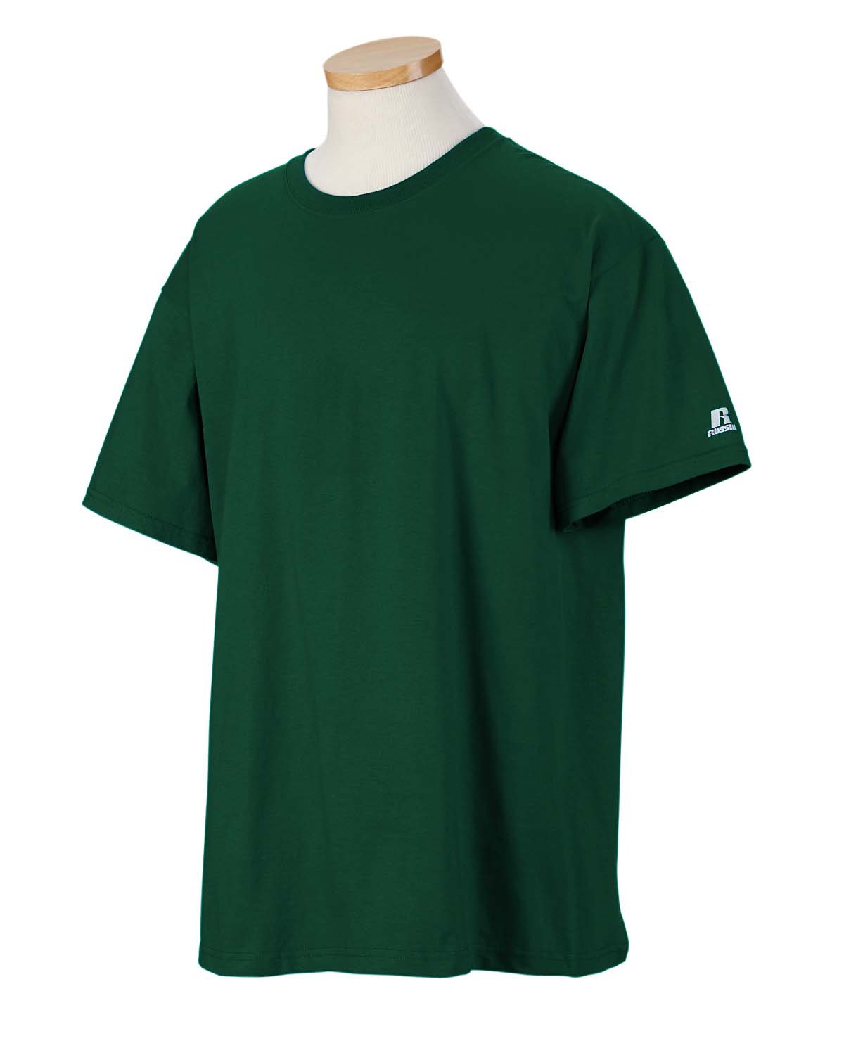 Russell Athletic Men's Basic Cotton T-Shirts - Soft Breathable Crew Neck Tees for Casual Wear, Gym & Everyday Comfort