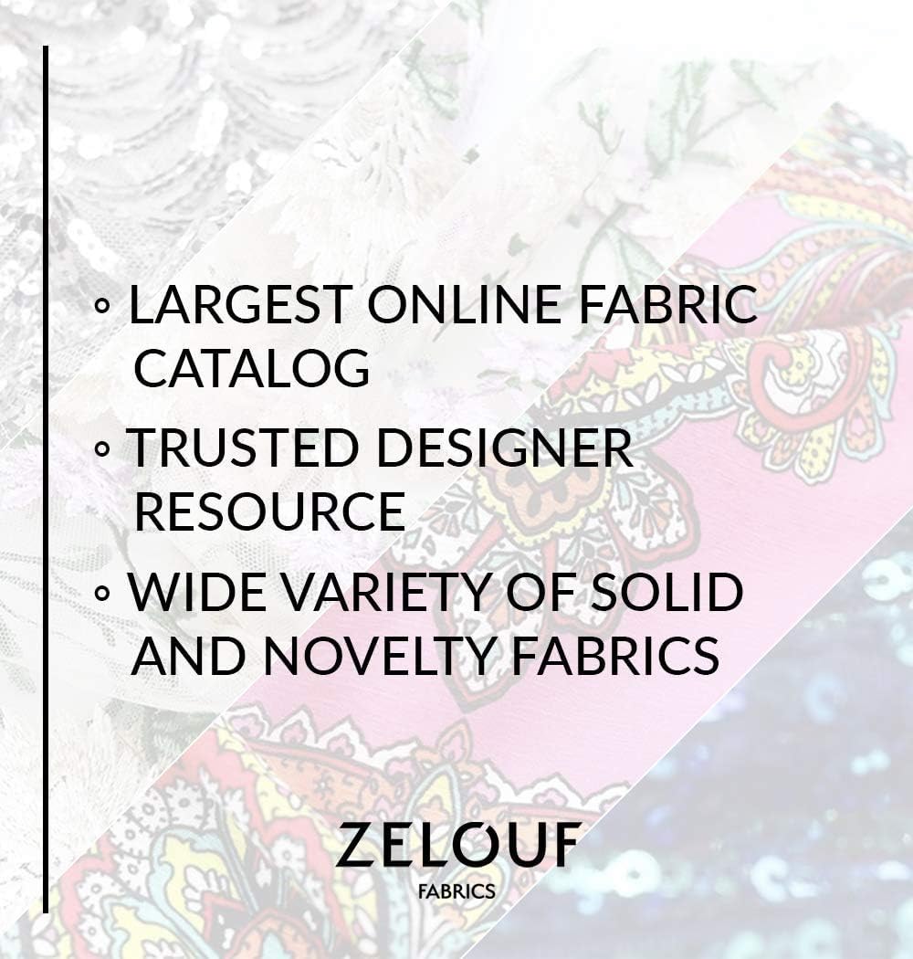 Premium Cationic Chiffon Fabric by ZELOUF - 3 Yards for DIY Sewing, Wedding Dresses, Bridal Gowns & Dance Costumes - Lightweight Sheer Material for Crafting, Home Decor & Fashion Design Projects