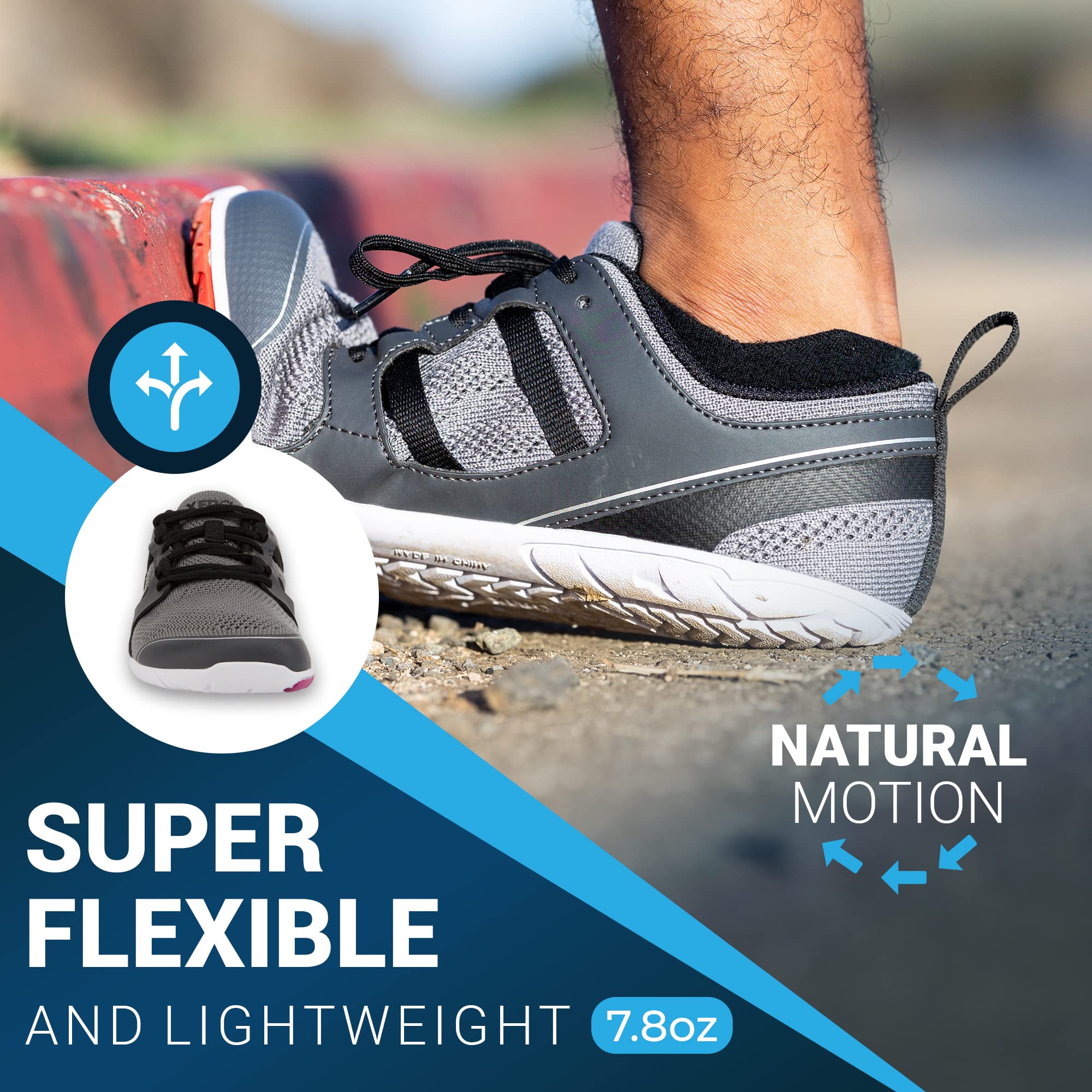 Xero Shoes Women's Zelen Barefoot Running Shoes - Lightweight Minimalist Trail Runners for Natural Movement | Perfect for Hiking, Gym Workouts & Everyday Wear