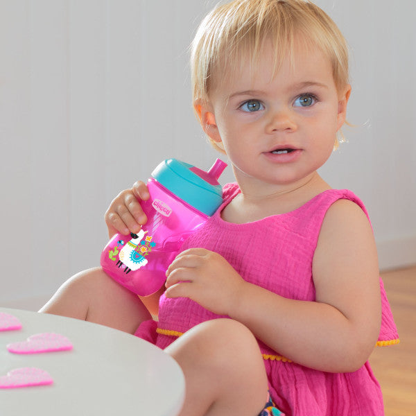 Chicco Sport Spout Trainer Sippy Cup for Babies 9 Months+ | 9oz Leak-Proof Spill-Proof Cup (2-Pack) | Ideal for On-the-Go, Daycare & Learning Independent Drinking