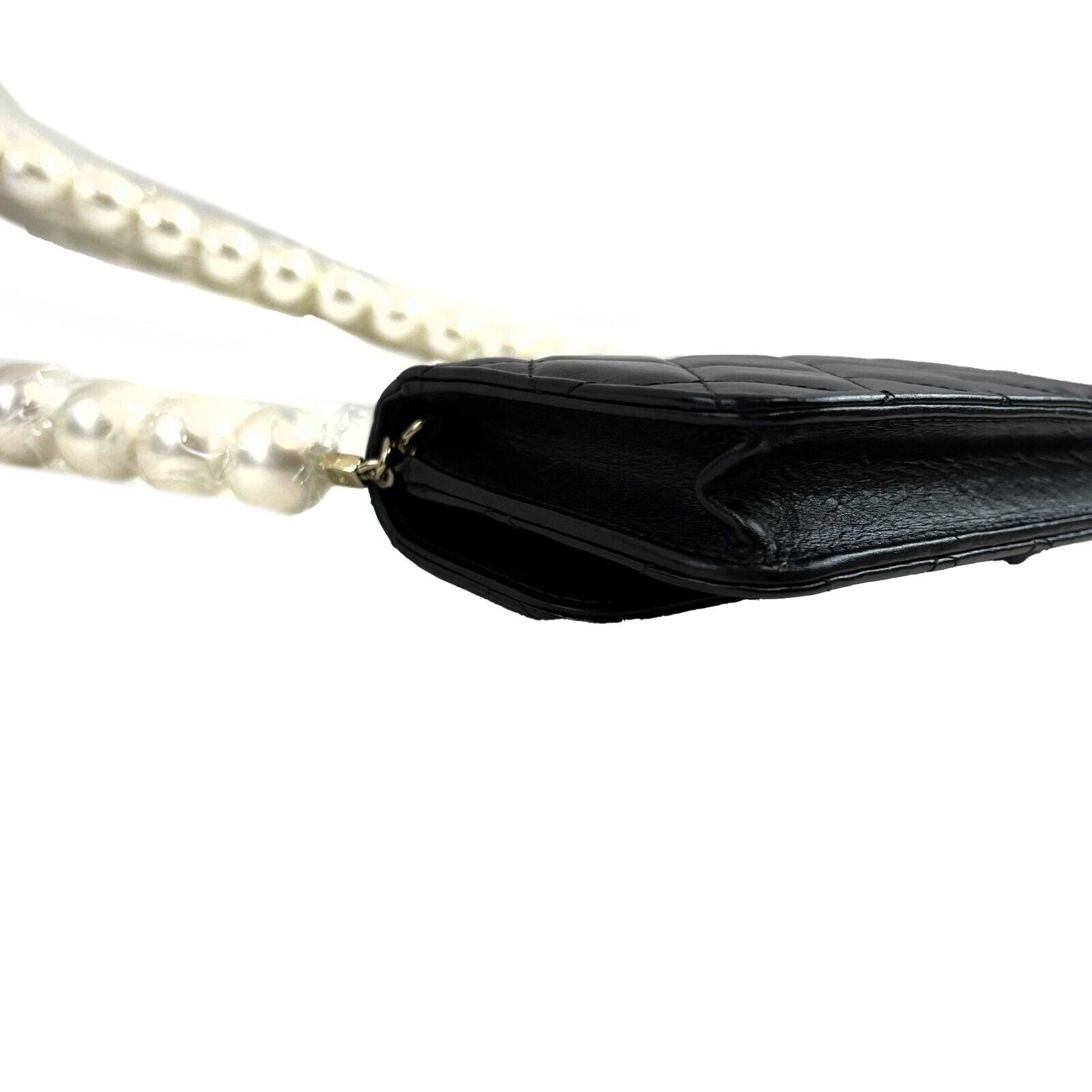 Chanel NEW Wallet on Chain Mini Black Giant Pearls Clutch Crossbody Bag for Women - Perfect for Evening Parties, Date Nights & Special Occasions