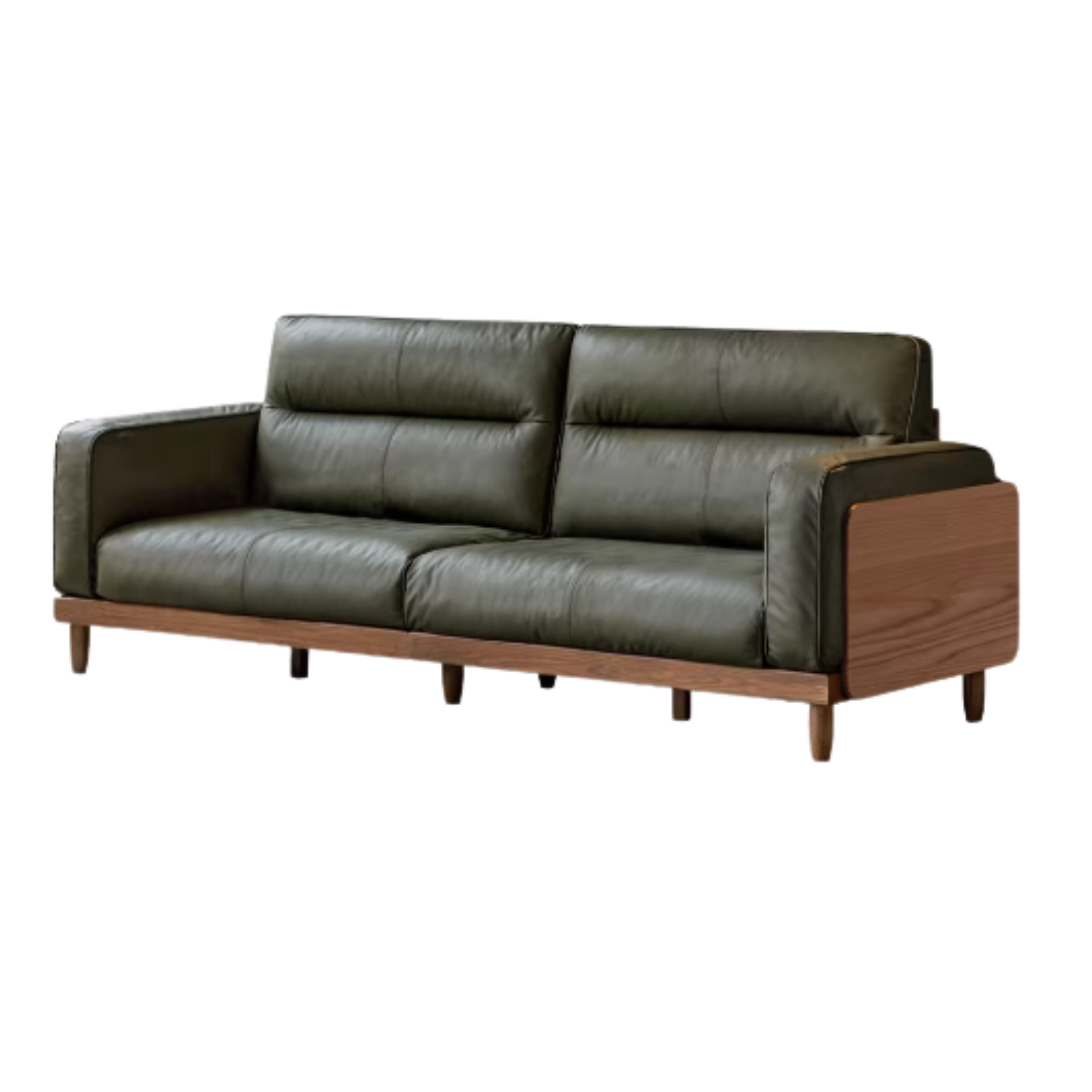 102.5х38.2х38.6 inch / 260.4х97х98сm / Walnut - dark green color / Ash sofa