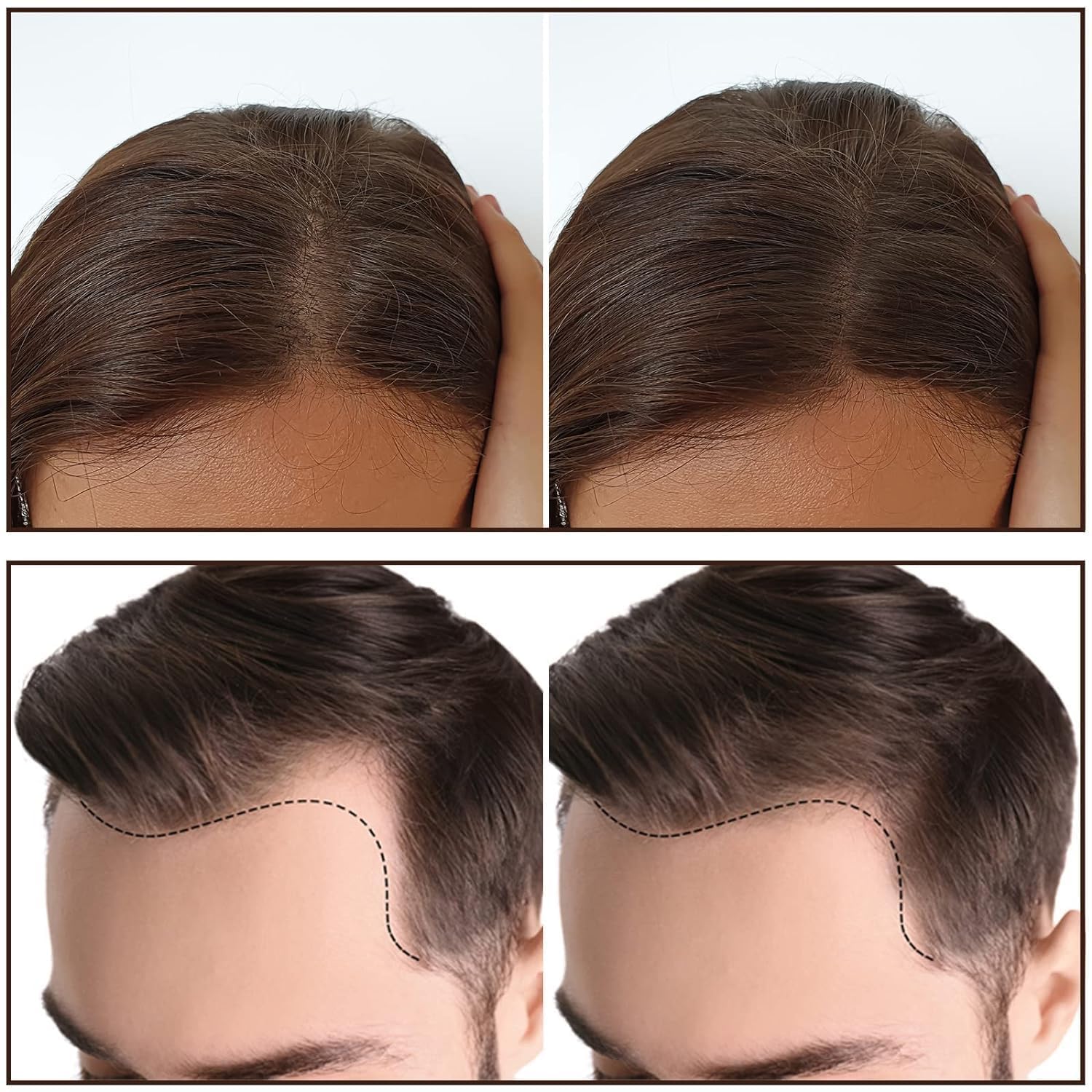 Waterproof Hairline Powder Stick - Root Touch Up & Gray Hair Cover, 4g | Hair Shadow Powder for Thin Hair & Hairline Filling | Quick Fix for Daily Use, Travel & Special Occasions