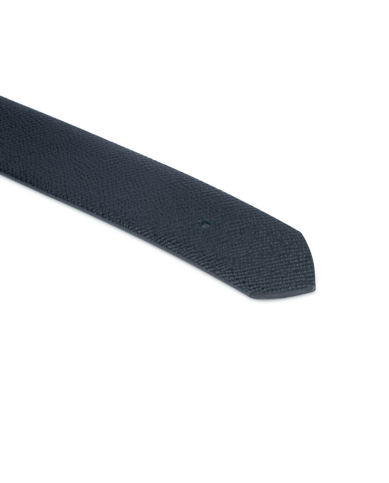 Genuine Saffiano Leather Replacement Belt Strap 35mm - Compatible with Dunhill Buckles | Premium Black Dress Belt for Business & Formal Occasions
