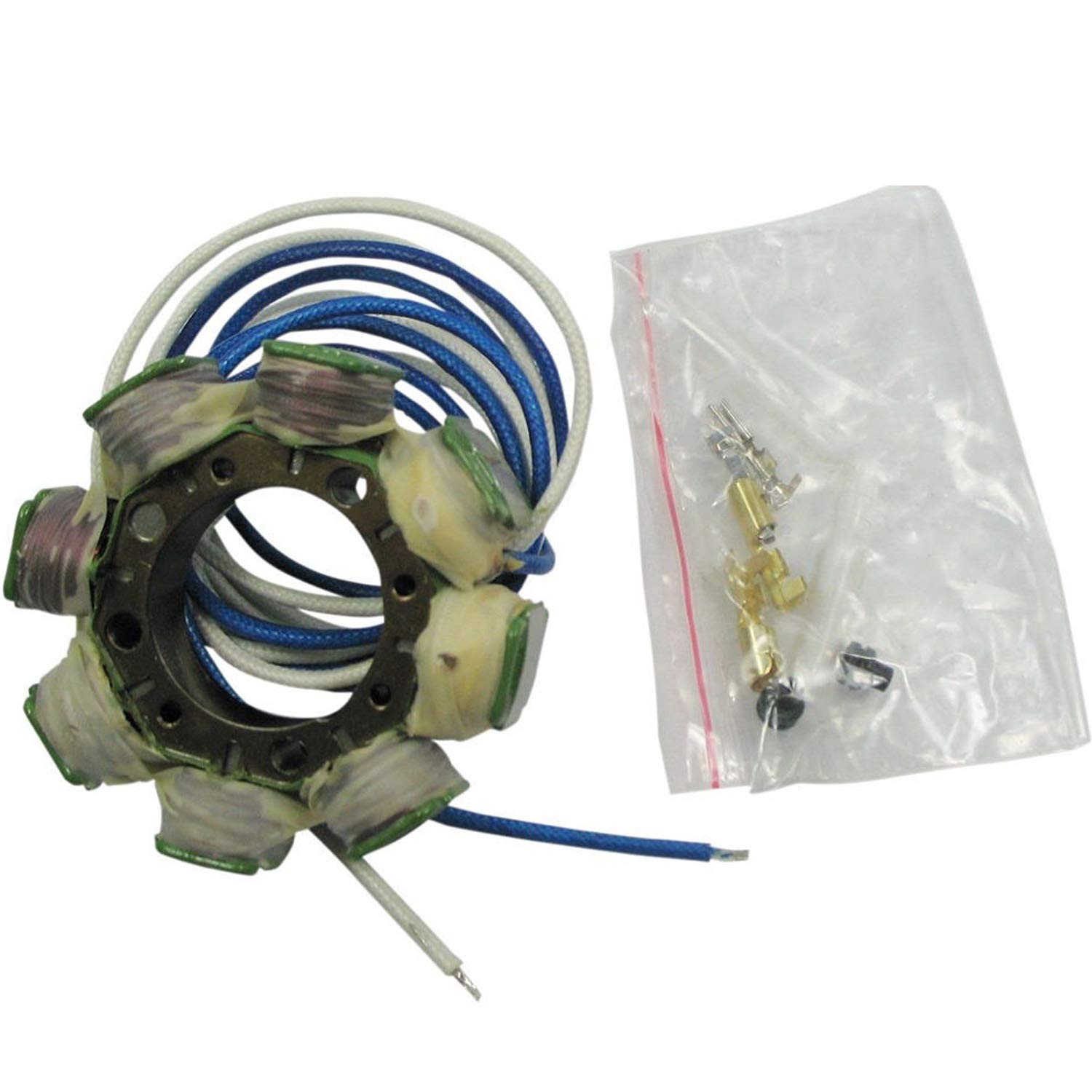 Ricks Motorsport Electric Stator 21-636 - High Performance Motorcycle Stator Replacement for Yamaha, Honda, Kawasaki - Perfect for Off-Road, Racing & Street Bikes