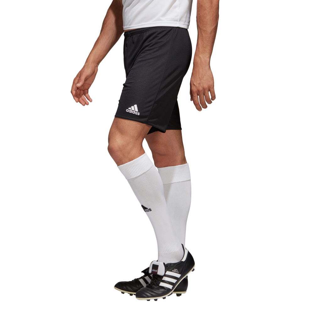 Adidas Adult Parma 16 Shorts - Black/White Athletic Running Shorts for Men | Gym Workout & Casual Wear