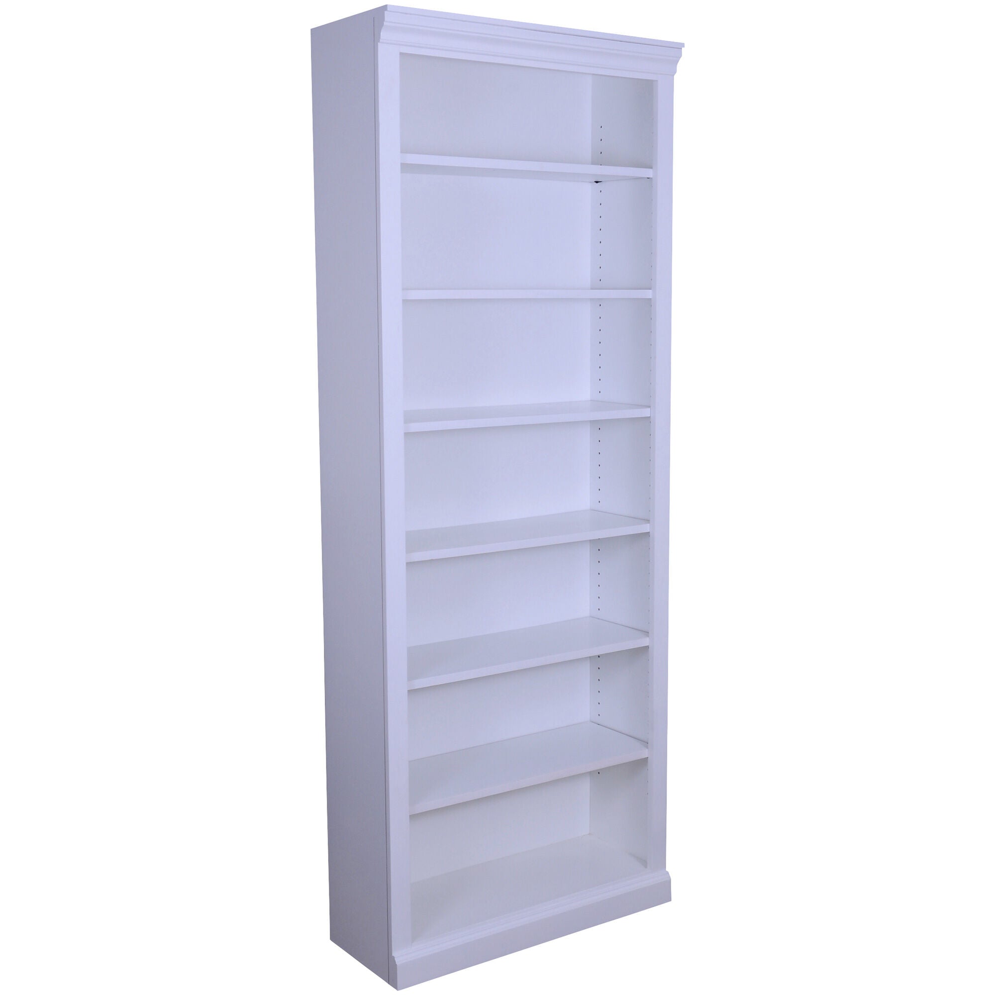 Metro II 84 Inch Tall 5-Shelf Bookcase - Modern Wood Bookshelf for Home Office, Living Room & Library Storage